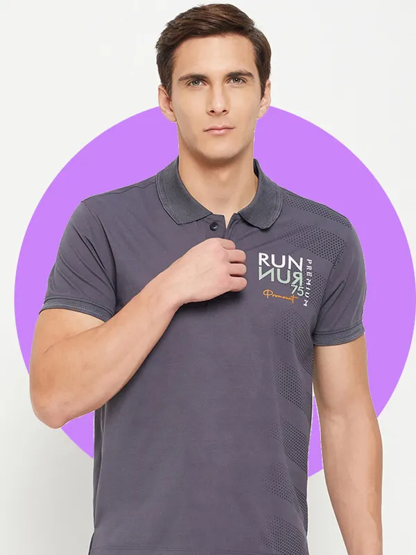 Purple_Cotton_Blend_Self_Design_T-Shirt_For_Men