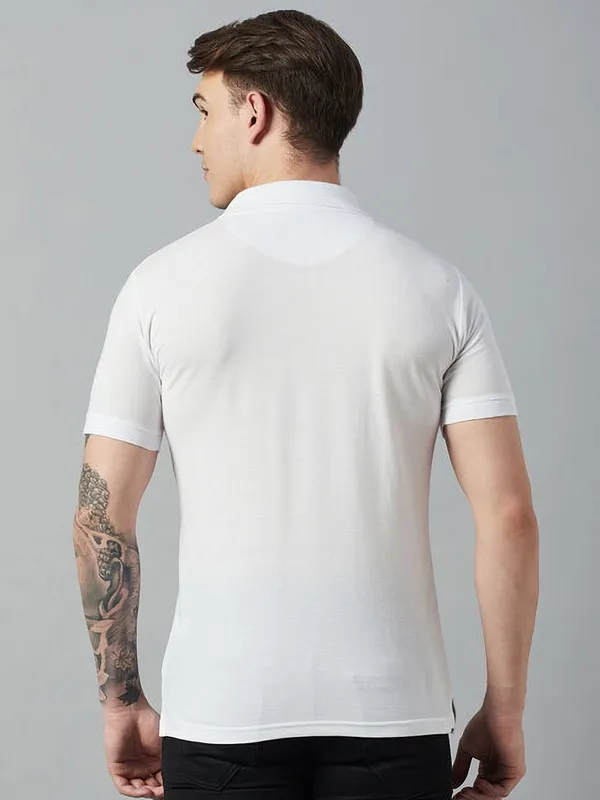 White_Cotton_Blend_Solid_T-Shirt_For_Men