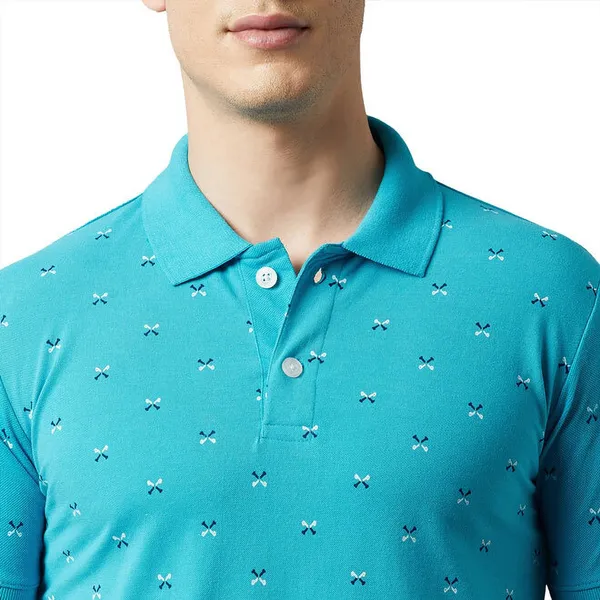 Light_Blue_Cotton_Blend_Printed_T-Shirt_For_Men