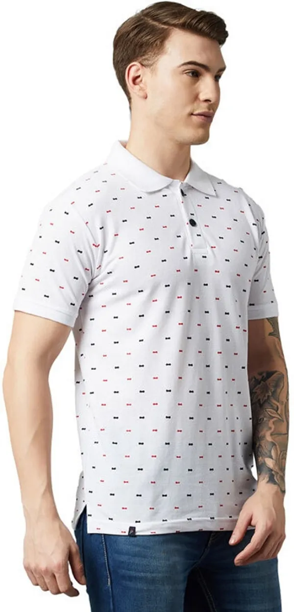 White_Cotton_Blend_Printed_T-Shirt_For_Men