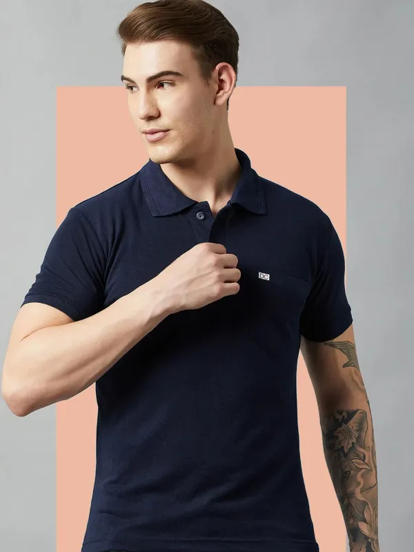 Navy_Blue_Cotton_Blend_Solid_T-Shirt_For_Men