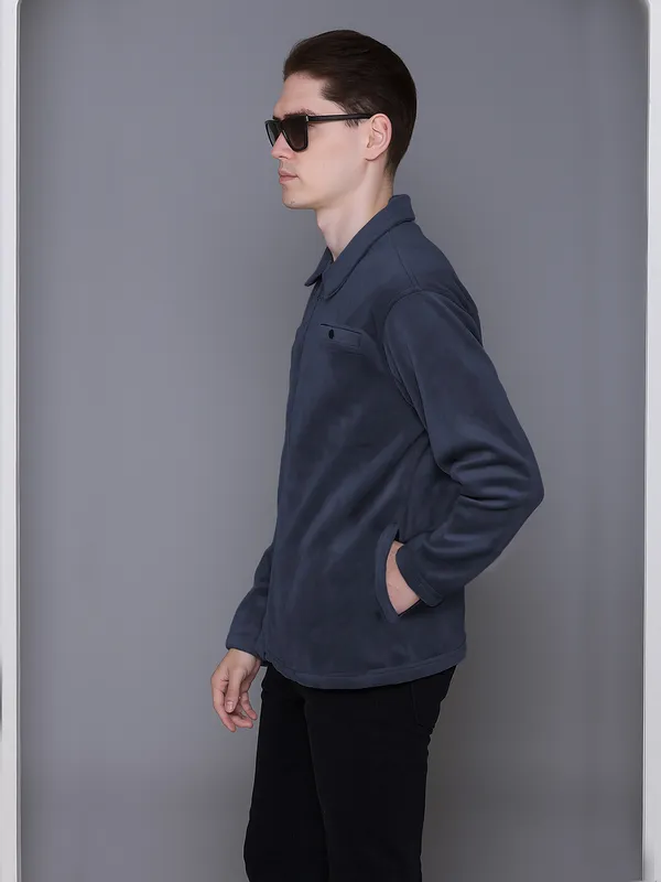 Navy_Fleece_Solid_Full_Sleeve_Collar_Neck_Sweatshirt_For_Men