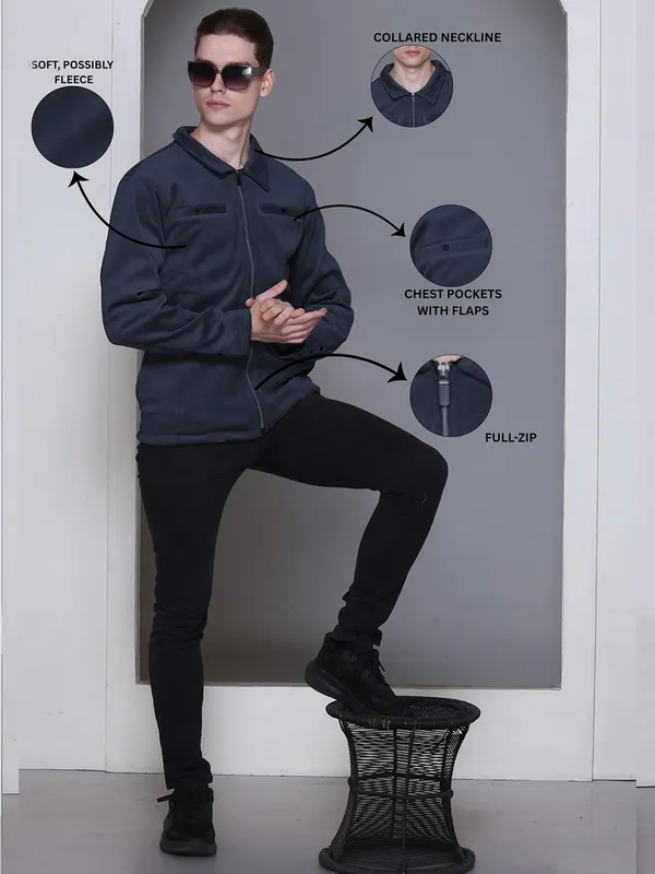 Navy_Fleece_Solid_Full_Sleeve_Collar_Neck_Sweatshirt_For_Men