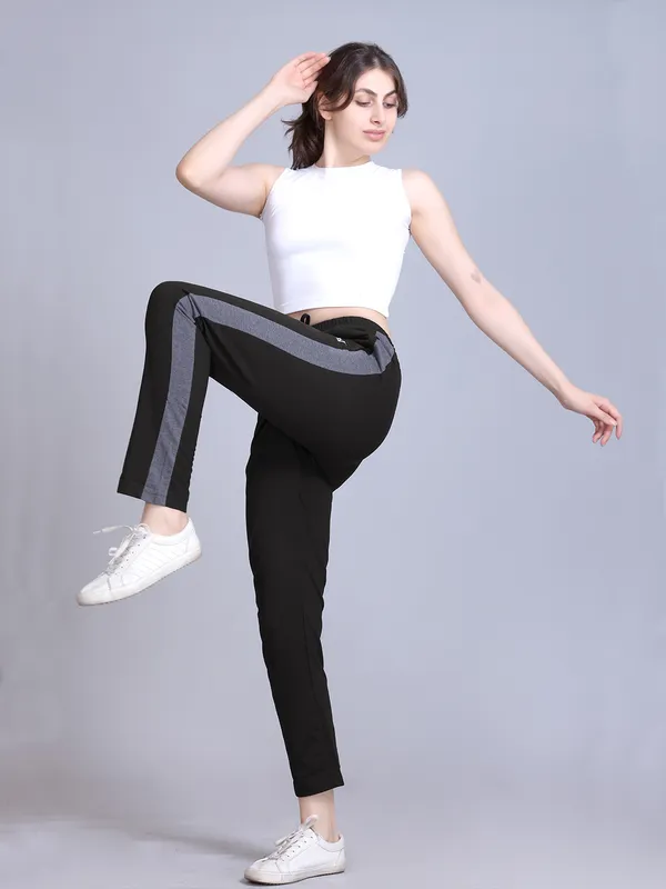 Black_Cotton_Blend_Striped_Track_Pant_For_Women