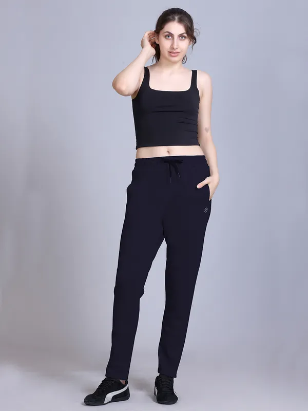 Dark_Blue_Cotton_Blend_Solid_Track_Pant_For_Women