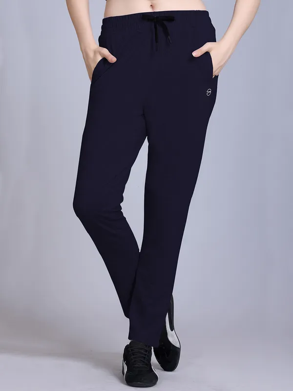 Dark_Blue_Cotton_Blend_Solid_Track_Pant_For_Women