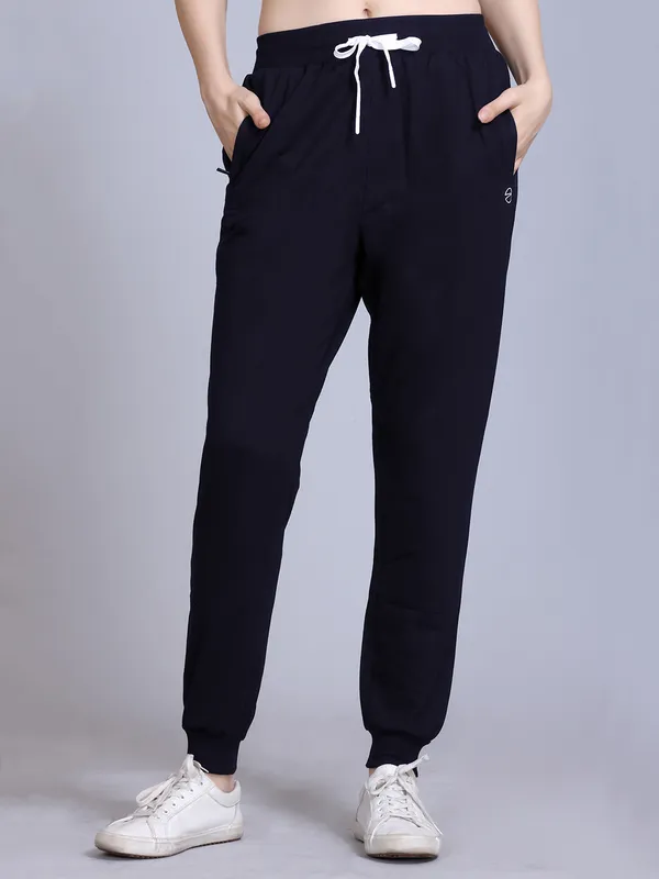 Dark_Blue_Cotton_Blend_Solid_Track_Pant_For_Women