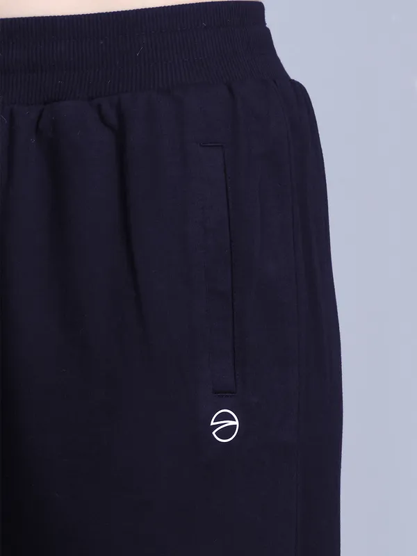 Dark_Blue_Cotton_Blend_Solid_Track_Pant_For_Women