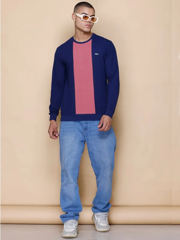 Navy_Cotton_Blend_Printed_Full_Sleeve_Round_Neck_Sweatshirt_For_Men
