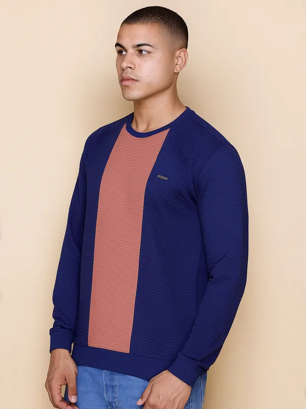 Navy_Cotton_Blend_Printed_Full_Sleeve_Round_Neck_Sweatshirt_For_Men