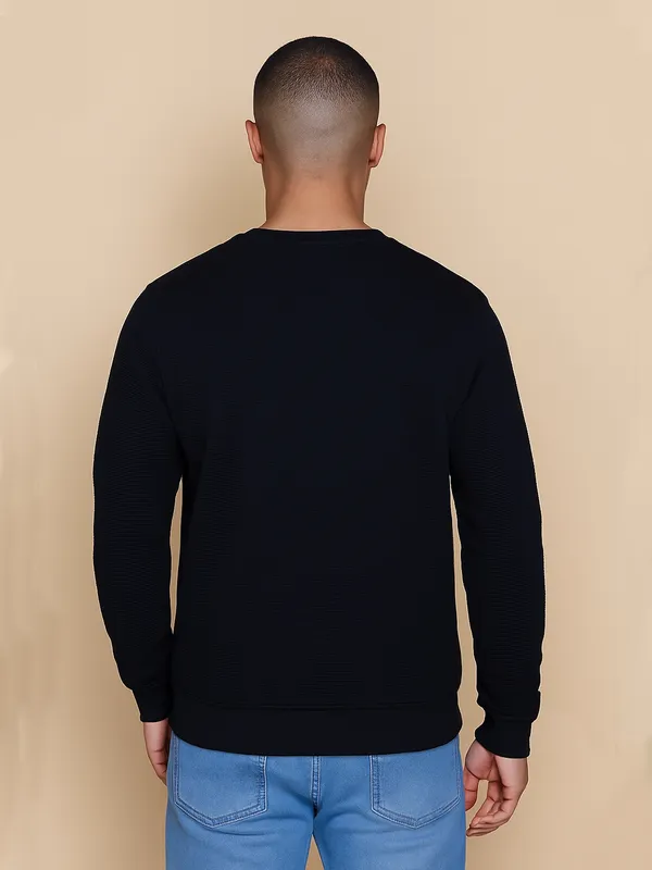 Black_Cotton_Blend_Solid_Full_Sleeve_Round_Neck_Sweatshirt_For_Men