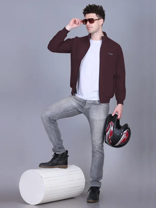 Maroon_Polyester_Solid_Regular_Fit_Jacket_For_Men