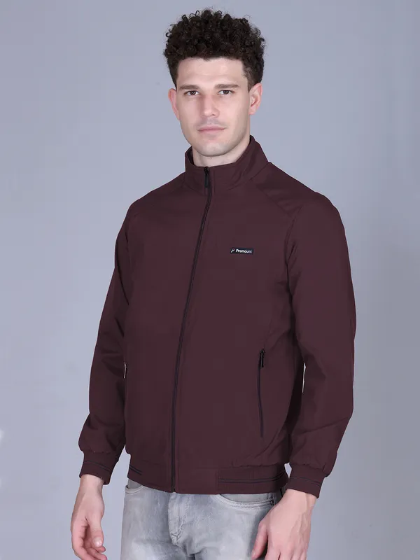 Maroon_Polyester_Solid_Regular_Fit_Jacket_For_Men