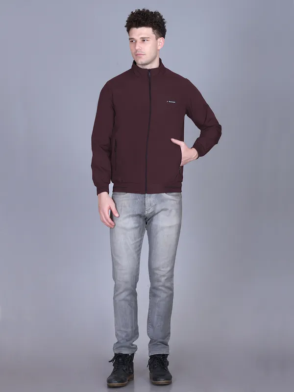Maroon_Polyester_Solid_Regular_Fit_Jacket_For_Men
