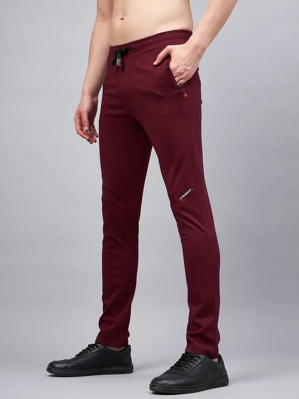 Maroon_Lycra_Blend_Solid_Track_Pant_For_Men