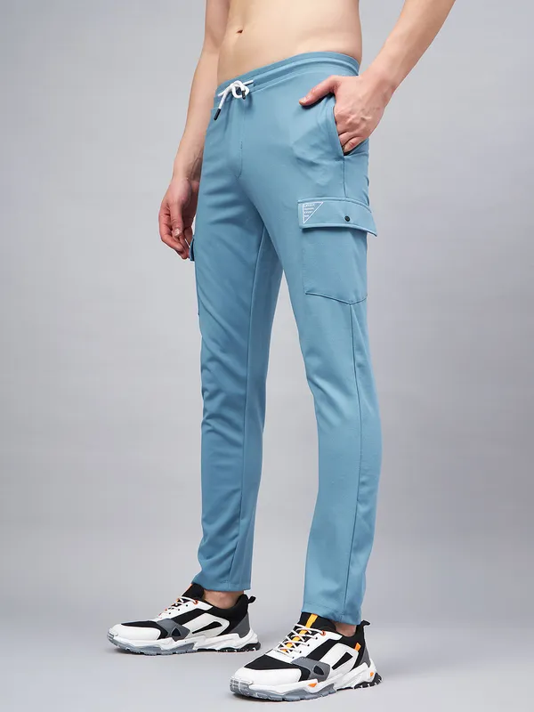 Light_Blue_Lycra_Blend_Solid_Track_Pant_For_Men