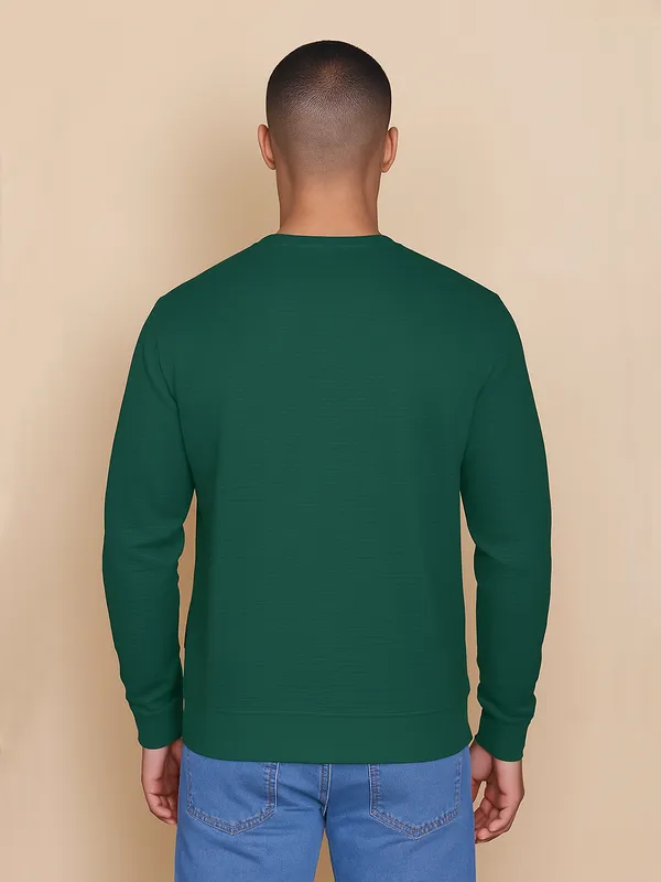 Green_Cotton_Blend_Printed_Full_Sleeve_Round_Neck_Sweatshirt_For_Men