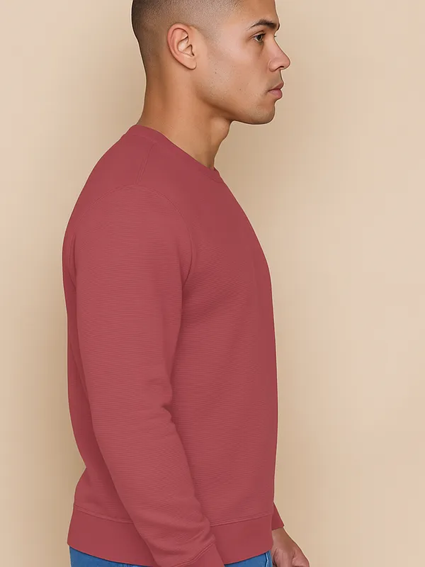 Pink_Cotton_Blend_Solid_Full_Sleeve_Round_Neck_Sweatshirt_For_Men