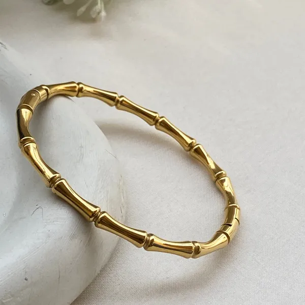 18K_Gold_Plated_Bamboo_Bracelet