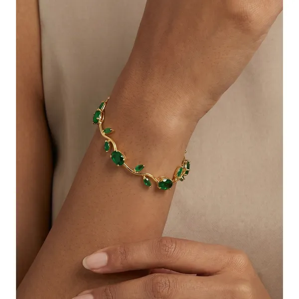 Tulip_Vine_in_Emerald_18K_Gold_Plated_Links_Bracelet