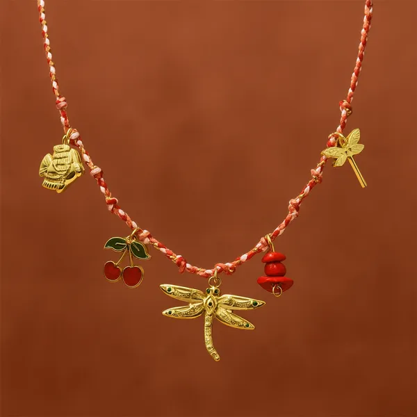 Sirena_Dragonfly_Necklace_with_Charms_-_fish,_cherry,_charms_(hybrid_ribbon_chain)