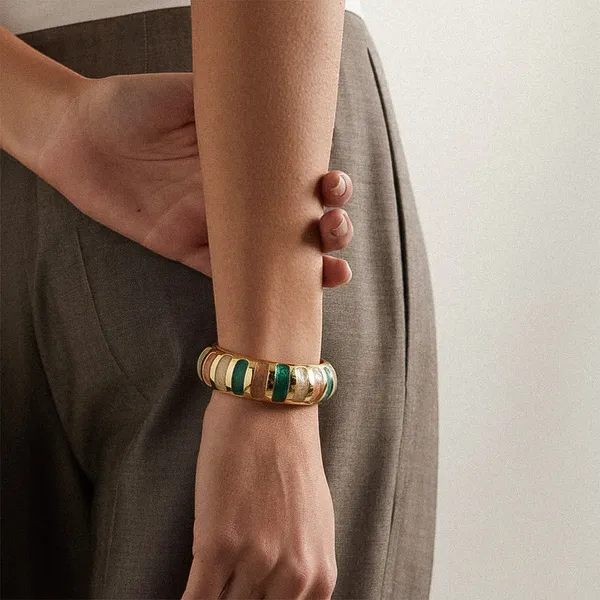 Enamely_Segment_Summer_Bangle_-_Peach,_Off_White,_Teal