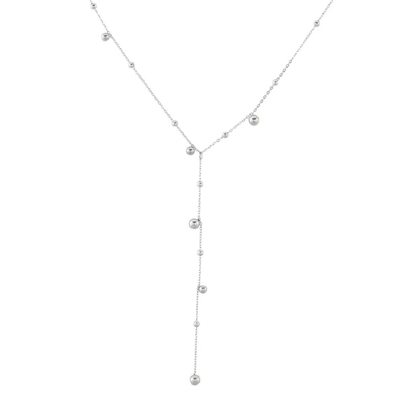 Silver_Mesmerize_Y_Shaped_Necklace_With_Beads_For_Women