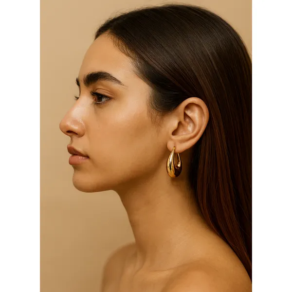 18K_Gold_Plated_Voluta_Chunky_Hoops_For_Women