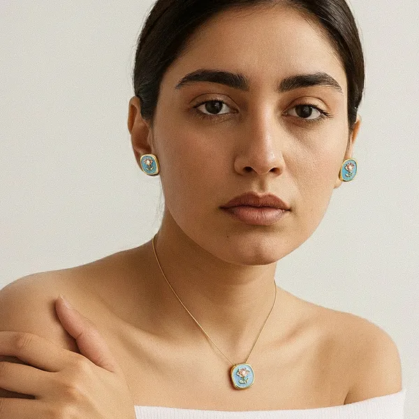 Enamely_Pastel_Blue_Lotus-Pearl_Necklace_Set_with_Stud_Earrings