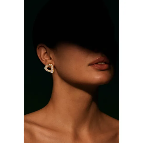 22K_Gold_Plated_Frostburst_Dali_925_Silver_Stud_Earrings