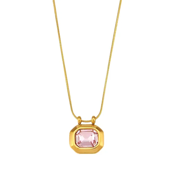 18K_Gold_Plated_Hexagonal_Pendant_Necklace__For_Women
