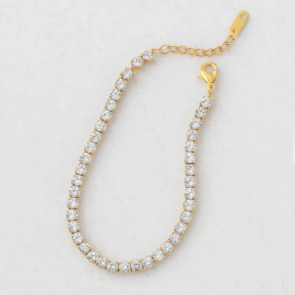 18K_Gold_Plated_Tennis_Bracelet__for_Women