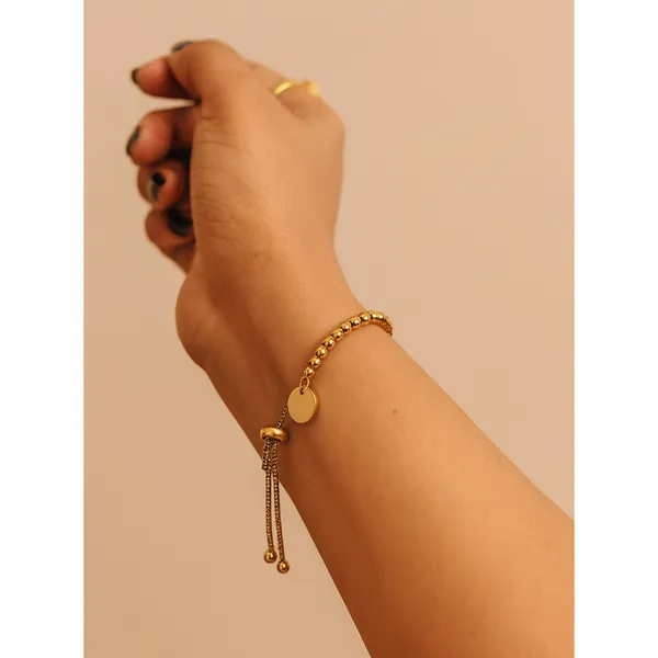 18K_Gold_Plated_Beads_Bracelet_For_Women