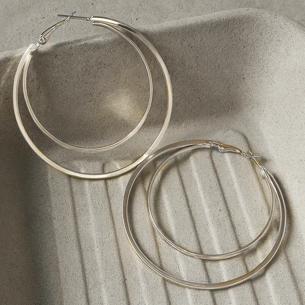 Silver_Orbit_Hoops_With_Rectangle_Profile__For_Women