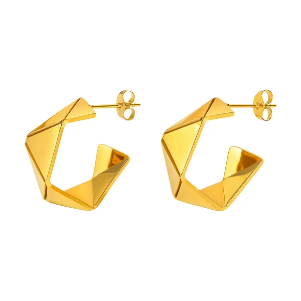 18K_Gold_Plated_Origami_Facetta_Hoops