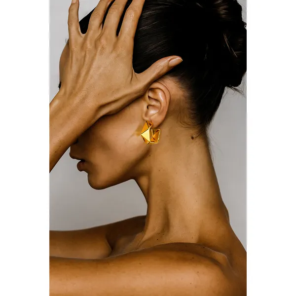 18K_Gold_Plated_Origami_Facetta_Hoops