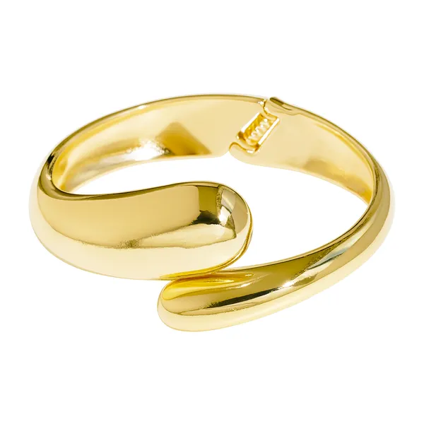 18K_Gold_Plated_Molten_Flow_Bangle_For_Women