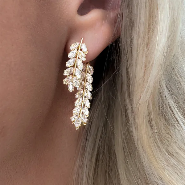 18K_Gold_Plated_Iced_Petals_Drops_For_Women