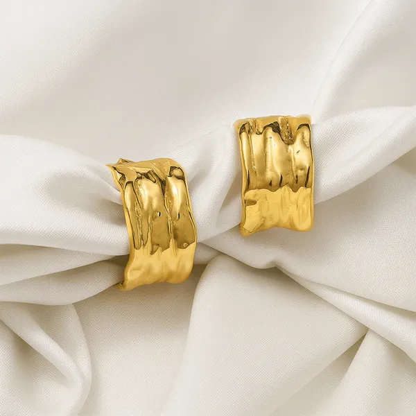 18K_Gold_Plated_Crinkled_Gleam_Hoops