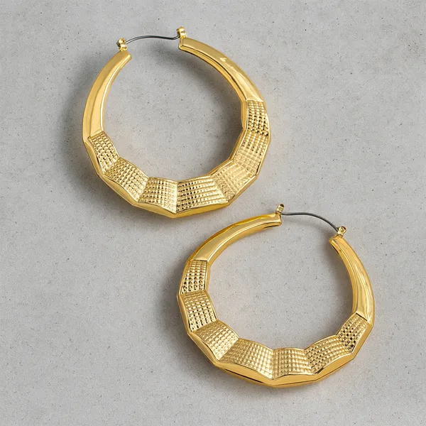 18K_Gold_Plated_Scallop_Panels_Textured_Statement_Hoops_For_Women