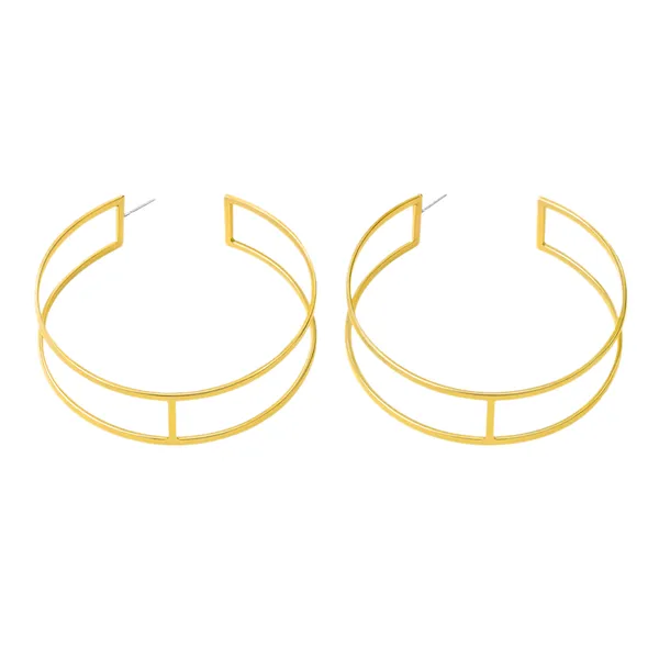 18K_Gold_Plated_Linea_Loops_Statement_Hoops_For_Women