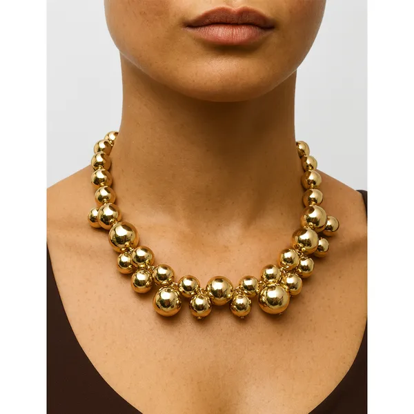 18K_Gold_Plated_Mysteria_Spheres_Statement_Necklace_For_Women