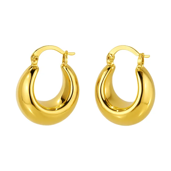 18K_Gold_Plated_Tondo_Chunky_Hoops_For_Women