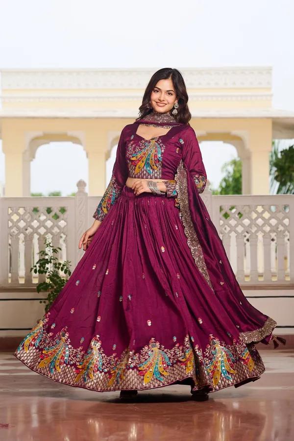 Maroon_Digital_Patola_Print_Traditional_Lehenga_Choli_For_Women