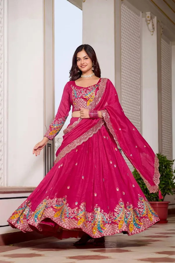 Red_Digital_Patola_Print_Traditional_Lehenga_Choli_For_Women