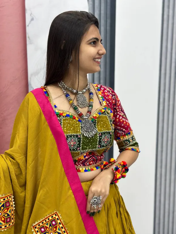 Yellow_Digital_Patola_Print_Traditional_Lehenga_Choli_For_Women