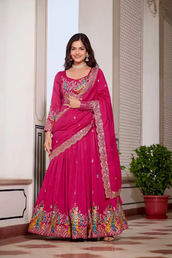 Red_Digital_Patola_Print_Traditional_Lehenga_Choli_For_Women