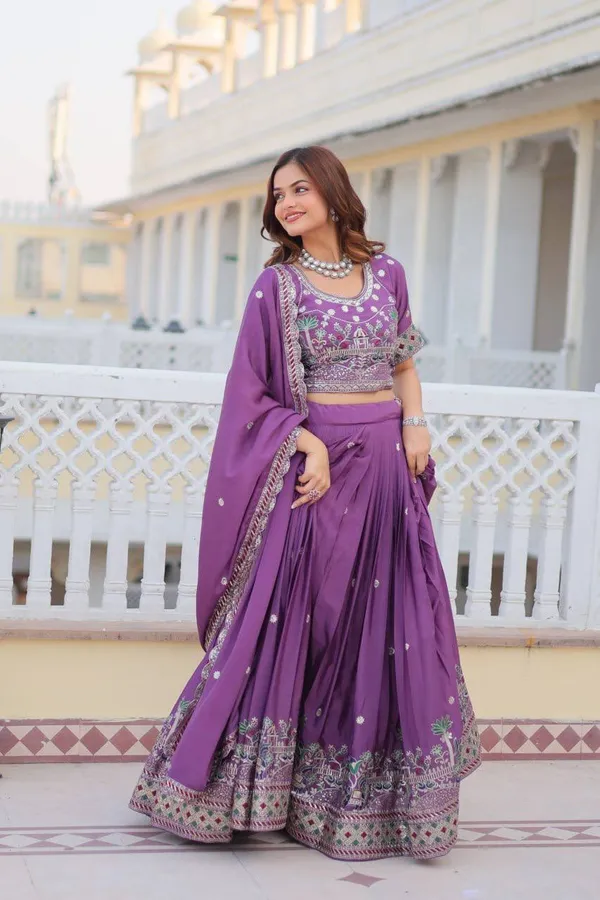 Purple_Digital_Patola_Print_Traditional_Lehenga_Choli_For_Women