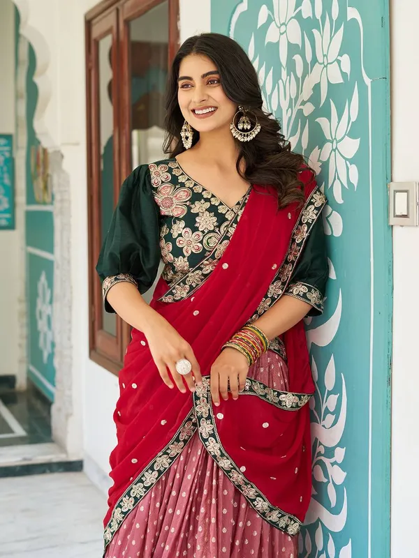 Red_Digital_Patola_Print_Traditional_Lehenga_Choli_For_Women