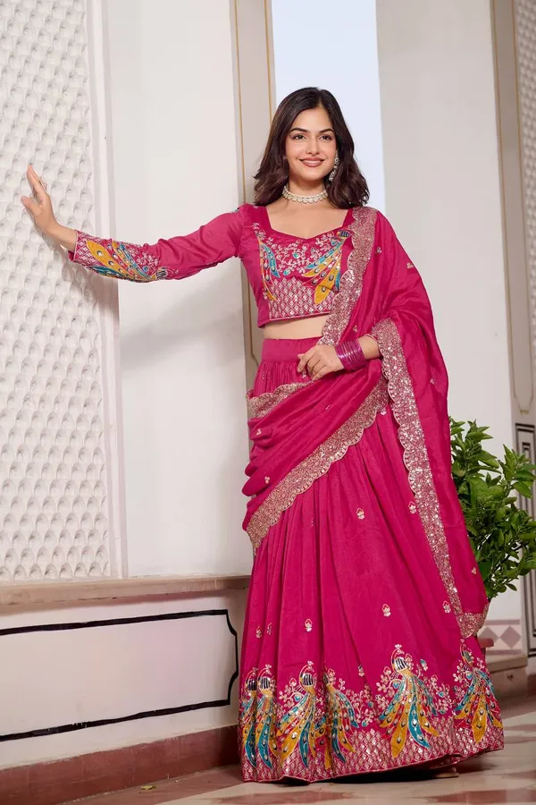 Red_Digital_Patola_Print_Traditional_Lehenga_Choli_For_Women